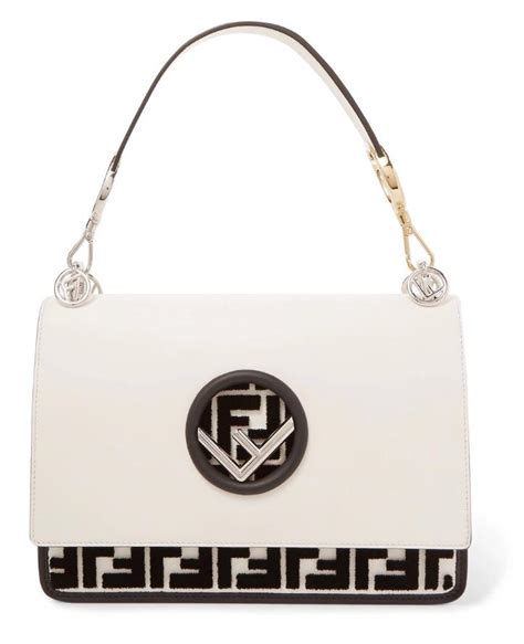 black and white fendi bag
